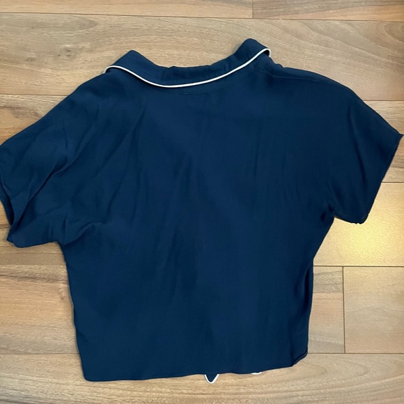 Aritzia Cropped Tie Top - Picture 2 of 3